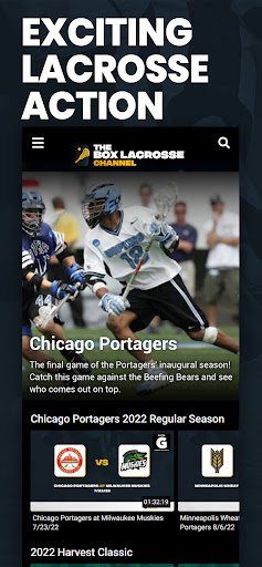 Screenshot of The Box Lacrosse Channel