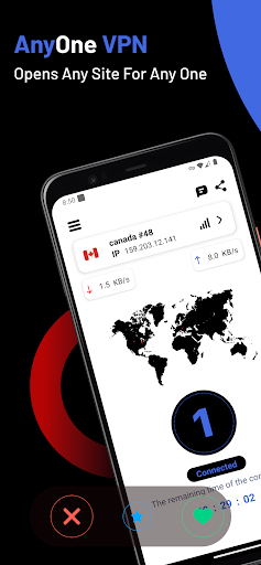 Android application AnyOne VPN screenshort