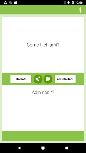 Android application Italian-Azerbaijani Translator screenshort
