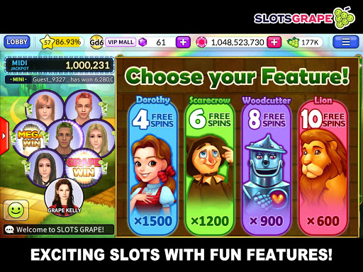 SLOTS GRAPE - Free Slots and Table Games  screenshots 2