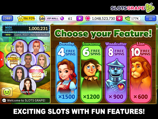 SLOTS GRAPE - Free Slots and Table Games screenshots 2