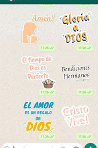 Captura de Pantalla 2 Stickers Cristianos WAStickerA android