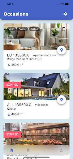 Android application The Real Occasion screenshort