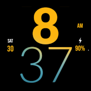 Yellow Large Watch Face