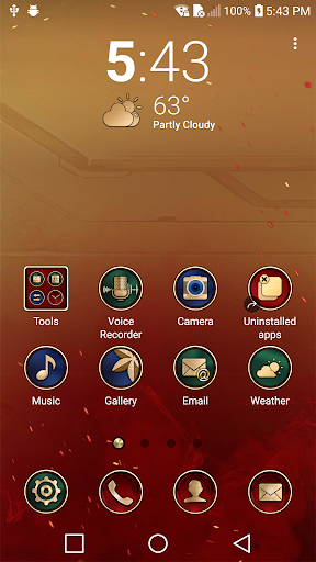 Android application IMGolden Chronus Weather Icons screenshort