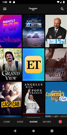 Screenshot of Rainier Connect Stream TV
