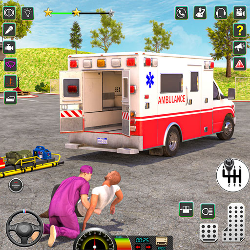 本物の救急車の車のシミュレーター