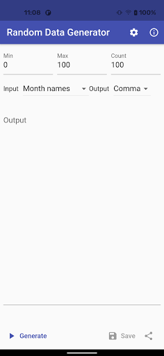 Android application Rnd Generator screenshort