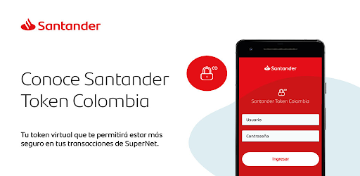 Android application Santander Token Colombia screenshort