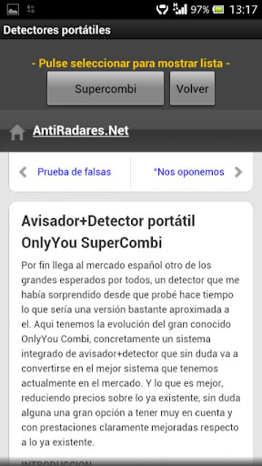 Gestor AntiRadares.Net Screen 2