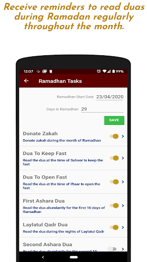 Build Your Deeds: Islamic App, Screen 2