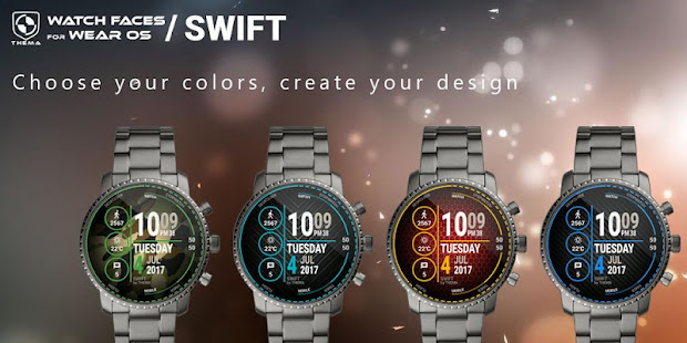 Swift Watch Face & Clock Widget Varies with device APK screenshots 2