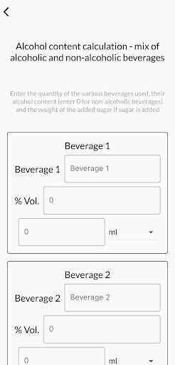 Calculator %Vol. Screen 2