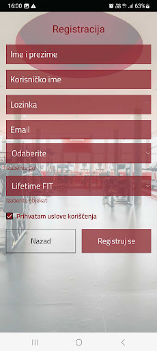 Lifetime FIT Screen 2