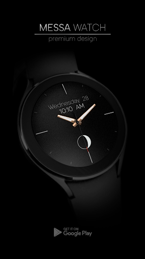 Minimal Analog Watch Face Moon Screenshot 2 - AppWisp.com