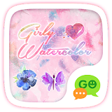 (FREE) GO SMS GIRLY WATERCOLOR THEME icon