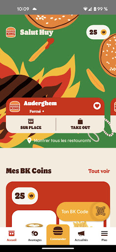 Android application My Burger King BE & LUX screenshort