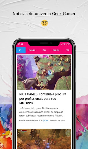 Android application GAMER WORLD screenshort