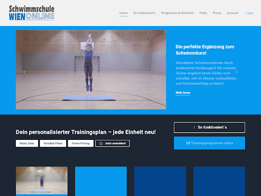 Schwimmschule Wien Online Screen 2