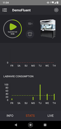 Android application Tecan Connect screenshort
