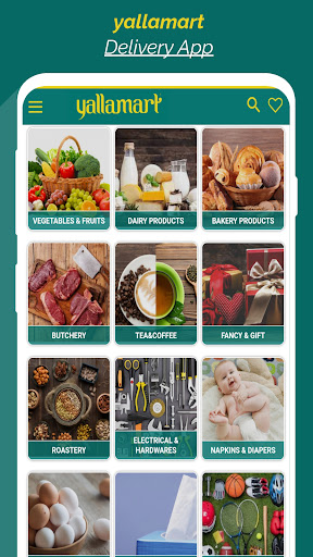 Android application yallamart screenshort