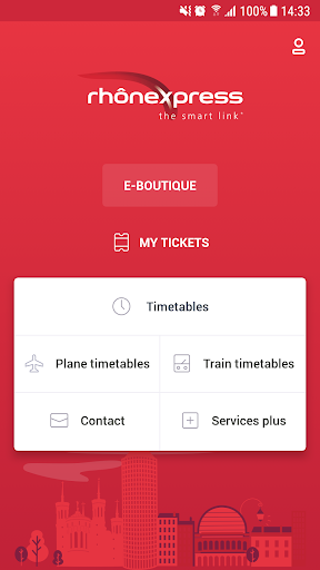 Android application Rhônexpress Airport Lyon screenshort