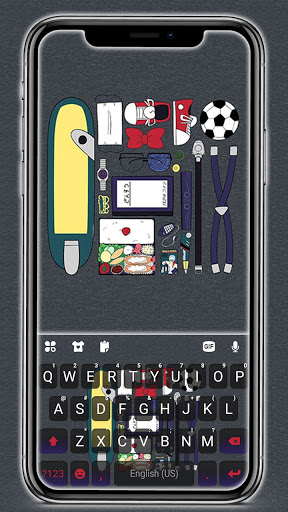 Android application Detective Boy Kit Keyboard Bac screenshort