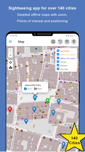 Android application Sightseeing Padua screenshort