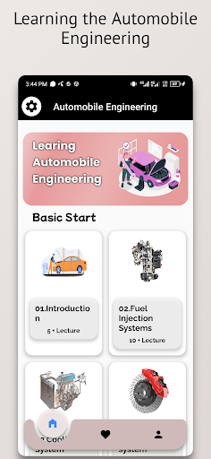 Android application Automobile Engineering App screenshort