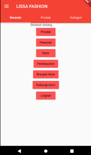 Android application C'Come Fashion screenshort