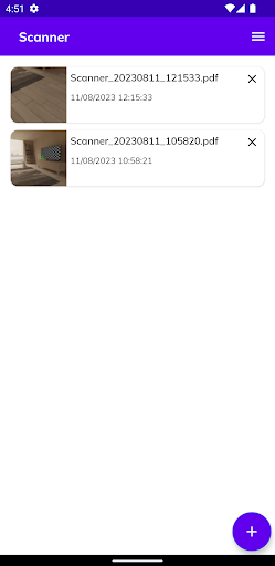 Android application ScannerApp screenshort