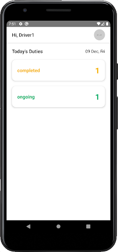 Android application TripLiv DriverApp screenshort