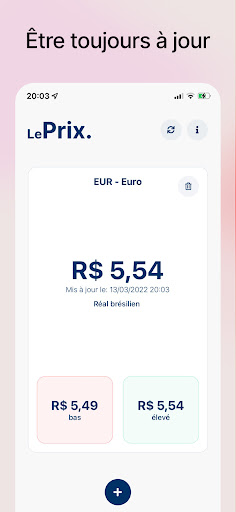 Android application Le Prix. screenshort