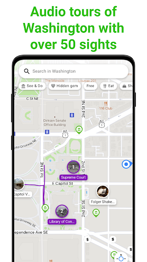 Android application Washington SmartGuide screenshort