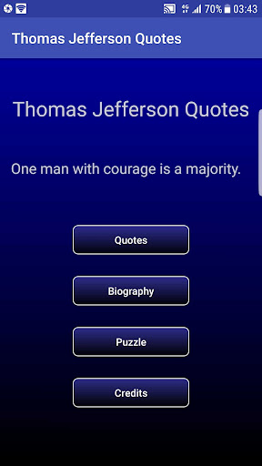 Android application Thomas Jefferson Quotes screenshort