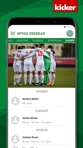Android application SpVgg Oberrad screenshort