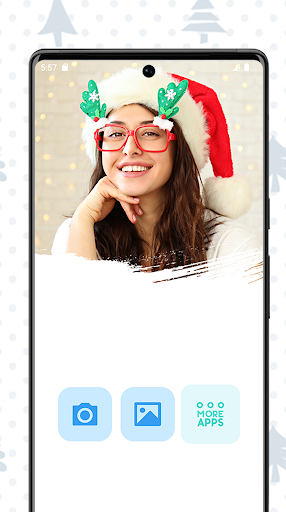 Android application Santa Hat & Cap Photo Editor screenshort