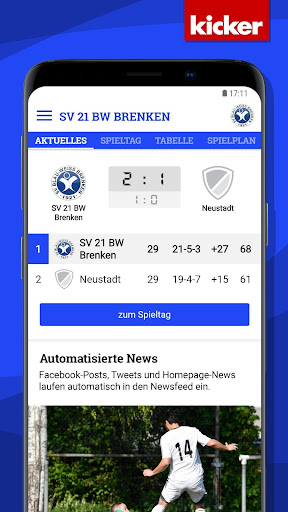 Android application SV 21 BW Brenken screenshort