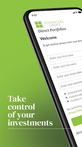 Android application Financial Choice screenshort