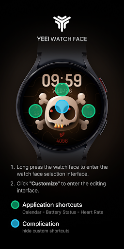 Skull Watch Face Screen 2