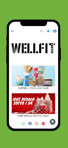 Android application WELLFITSTORE screenshort