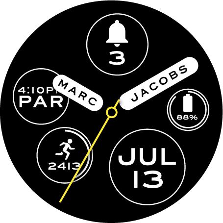 Android application Marc Jacobs Watch Faces screenshort