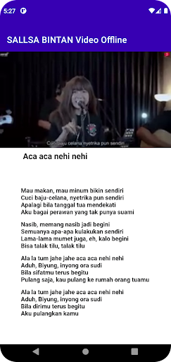 SALSA BINTAN Video Offline Screen 2
