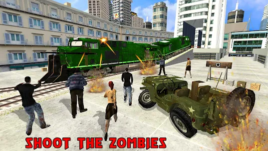 Army Train Zombie Shooting Sim