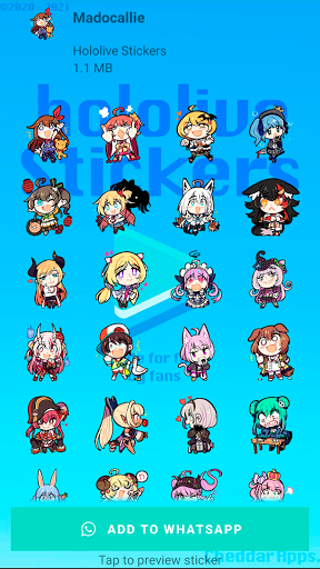 Hololive Stickers Screen 3