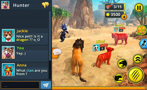 Screenshot 13 Sim de clán de leones online:  android