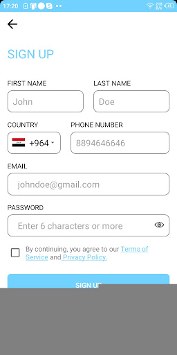 Android application Naizak Taxi screenshort