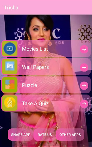 Android application Trisha wallpapers,movies screenshort