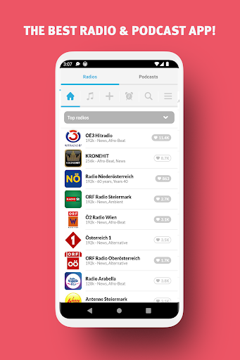 Android application Online Radios from Austria screenshort