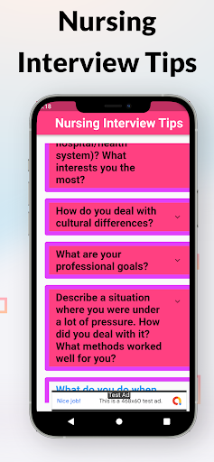 nursing intervew tips Q&A Screen 2